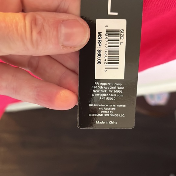 BEBE hot pink robe new! Really feels feminine - Picture 3 of 4